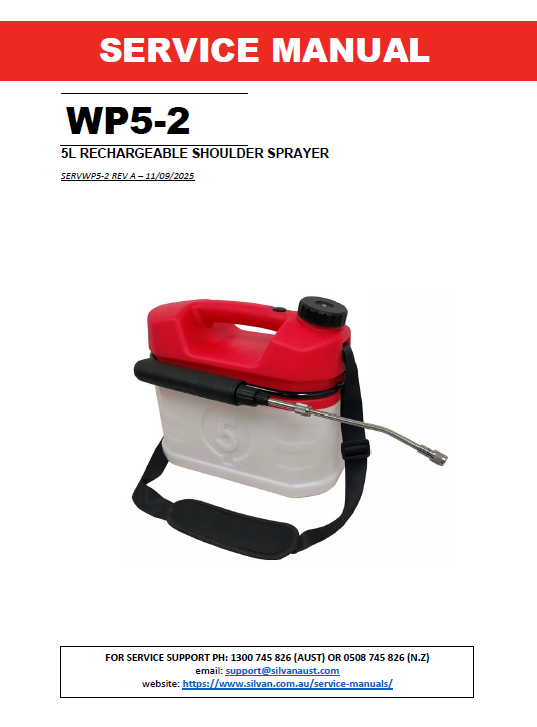 5L RECHARGEABLE SHOULDER SPRAYER (WP5-2)
